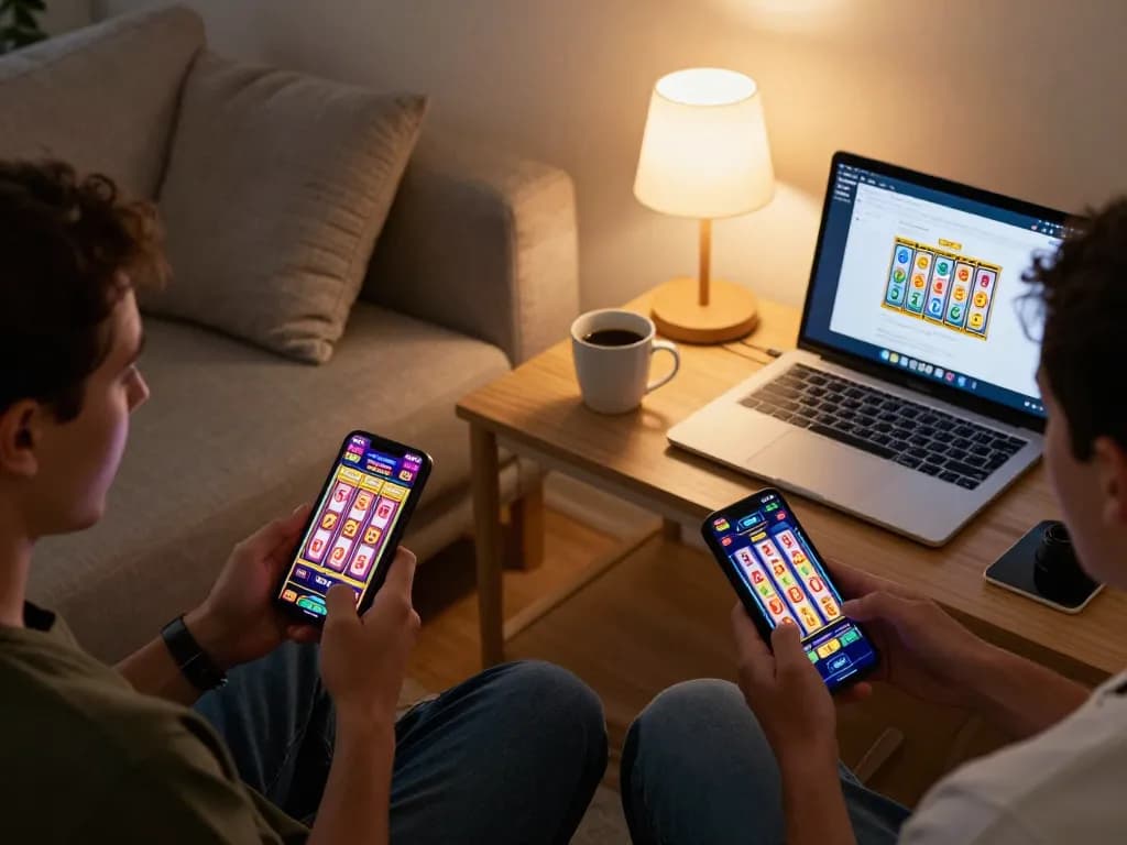 Spin the reels on Link Gaco, enjoying engaging online slots with colorful graphics on smartphone.