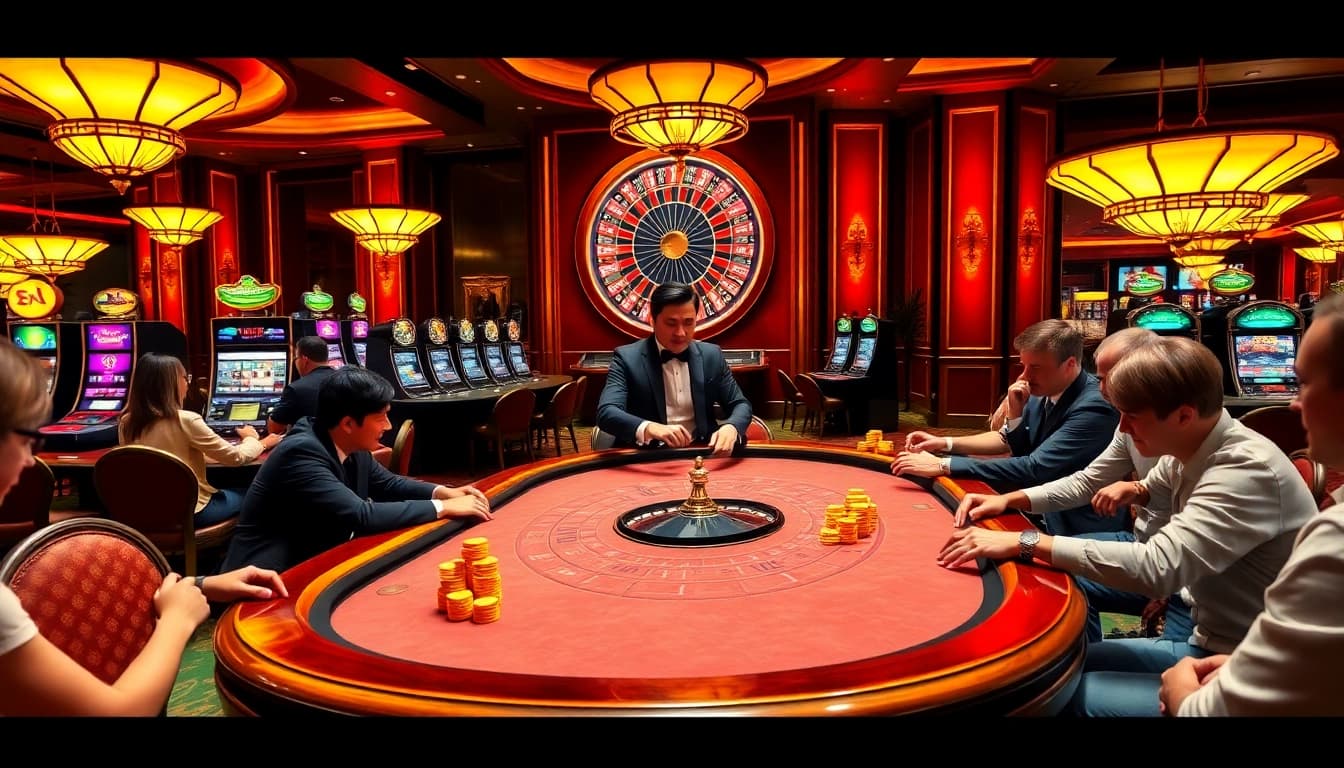 Experience the thrill of kuwin 3 in a vibrant casino setting with engaging games and luxury ambiance.