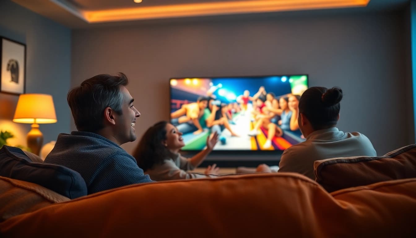 ชมภาพยนตร์ที่บ้านแบบสดใสกับครอบครัวที่มี 7-hd.com บนจอใหญ่