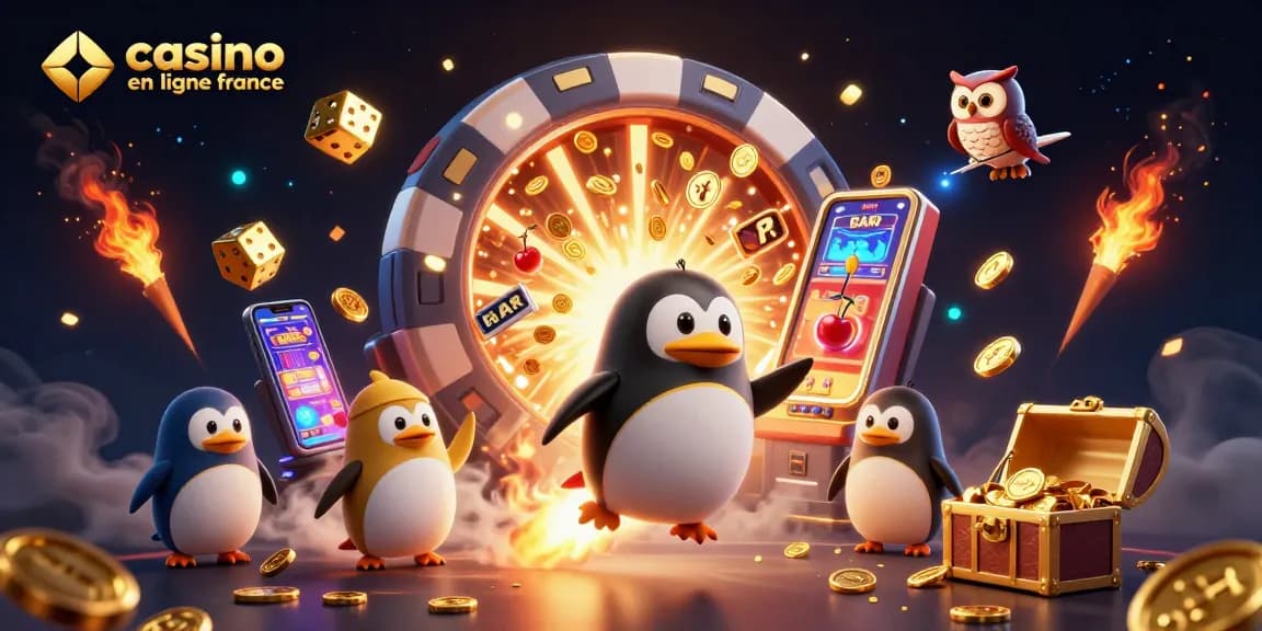 Casino en ligne France: lancement d'un pingouin doré vers une station spatiale de casino