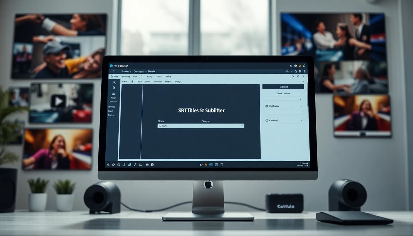 Streamlined SRT Generator interface showcasing subtitle creation for videos and audio.