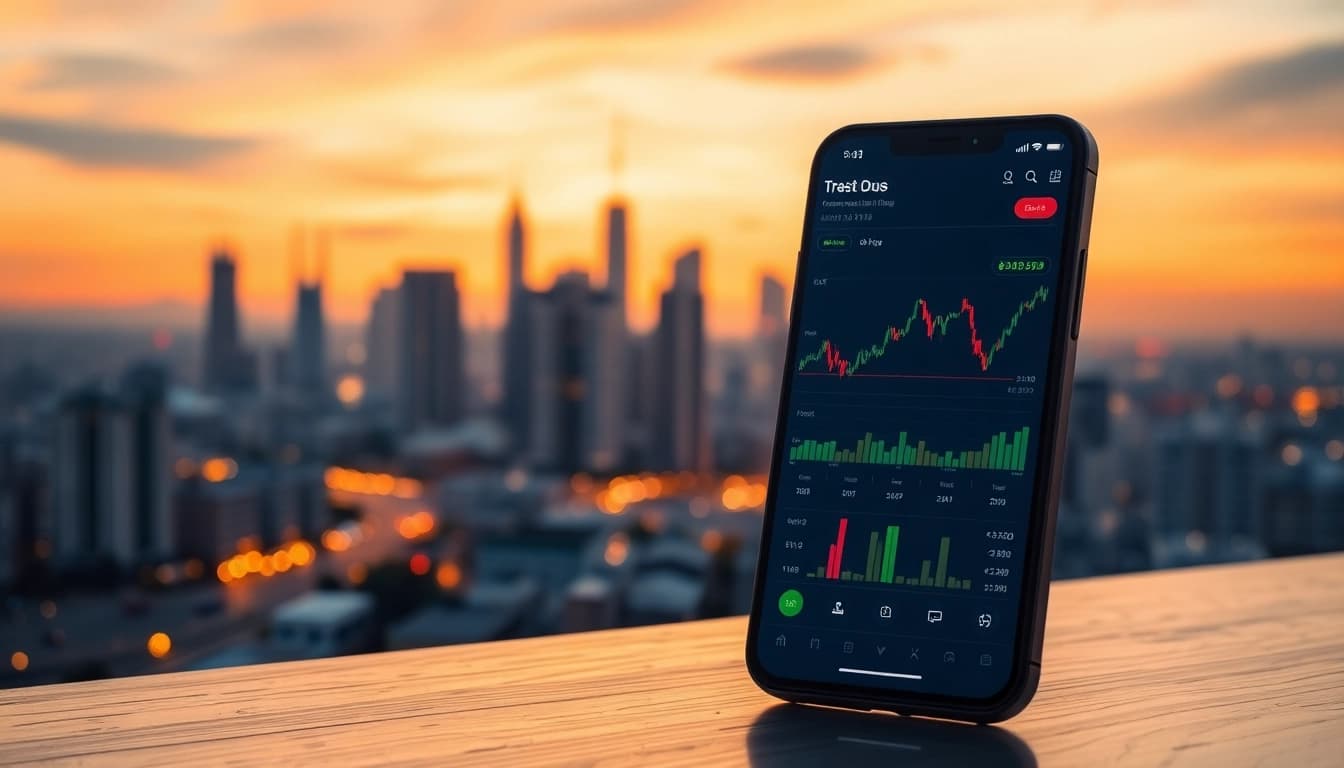 قم بالتداول عبر تطبيق تداول الأسهم عبر الهاتف المحمول في المملكة العربية السعودية مع واجهة مستخدم جذابة.