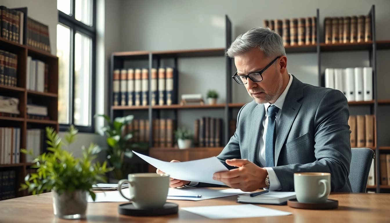 Analyze legal strategies at http://www.jacobsonpilaw.com with a focused attorney in a professional setting.
