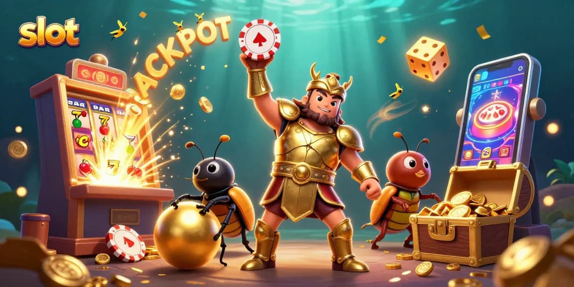 Spin and win at the exciting slot machines featuring vibrant jackpot elements and colorful characters.