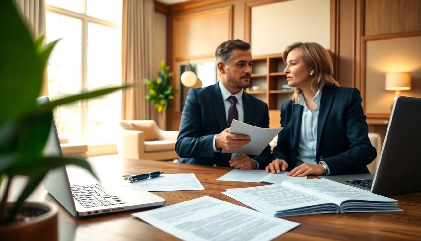 Consultation with Plantation, Boca Raton & Aventura Probate Lawyer in a professional office