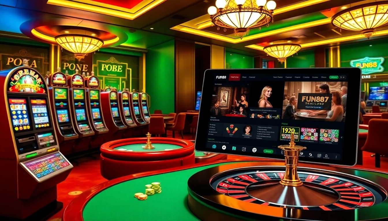 Experience thrilling action at https://fun88thailand.com/ with players engaging in exciting casino games.