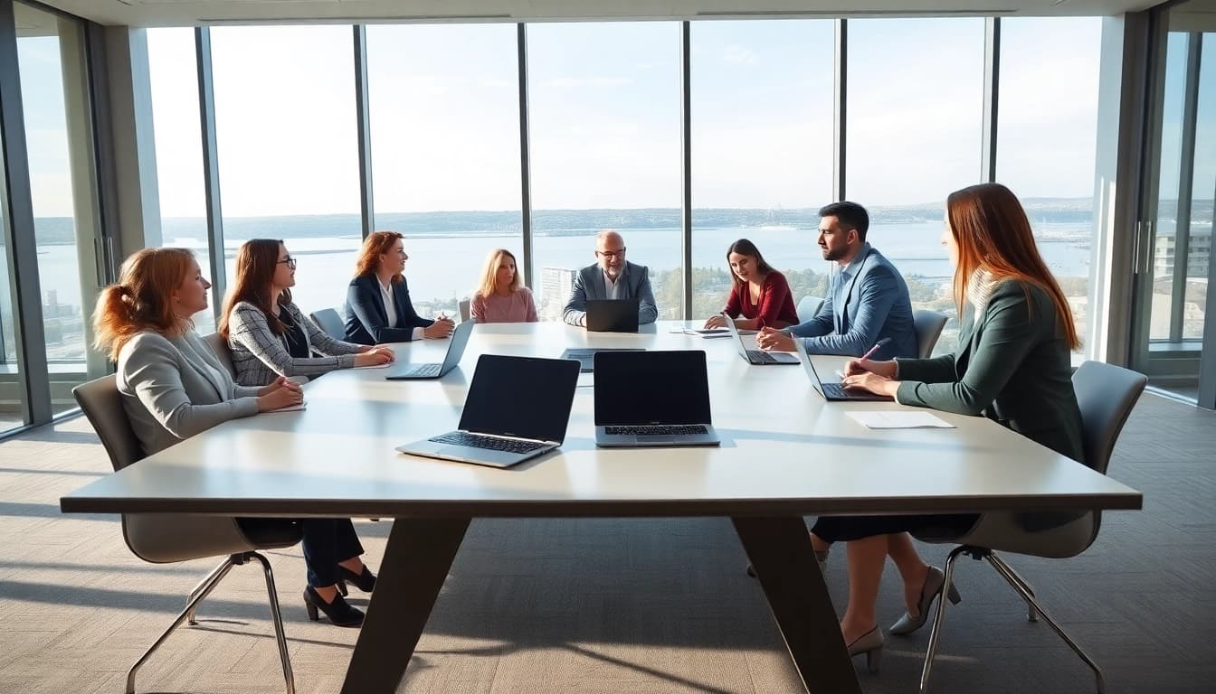 Engage in impactful business meetings at https://oresundbusinessmeeting.se with a diverse professional group.
