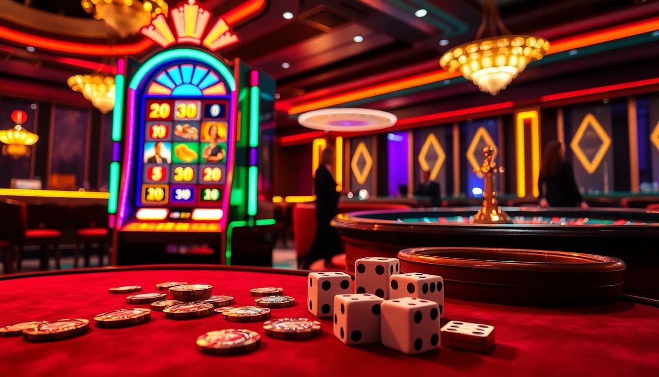 Players enjoy the excitement of pg slot machines in a vibrant casino atmosphere.