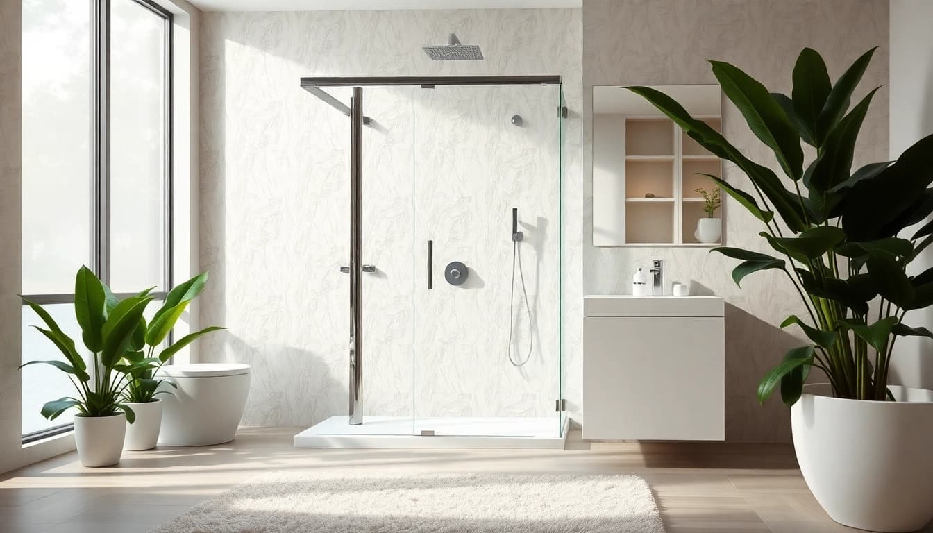 Experience luxurious elegance with elegant showers uk in a modern bathroom design featuring sleek fixtures.