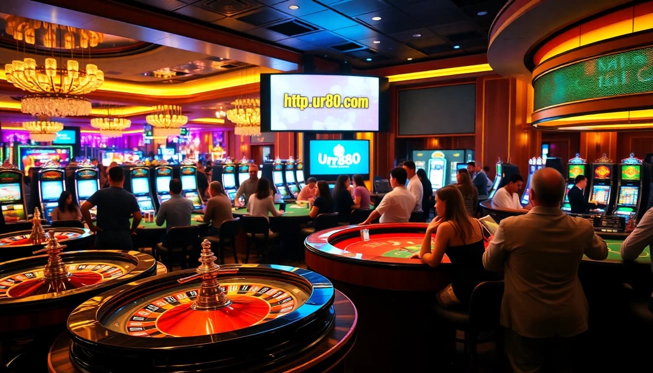 Engage in thrilling bets at https://urr88.com/ with exciting casino tables and vibrant slot machines.