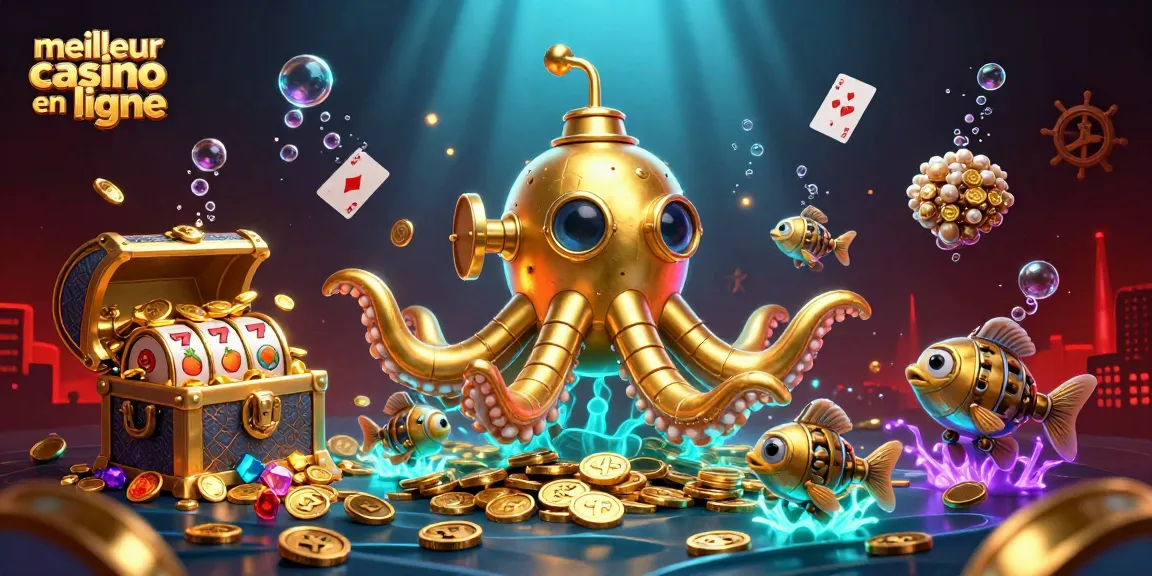 Plongée dans le meilleur casino en ligne avec le kraken et des trésors sous-marins scintillants
