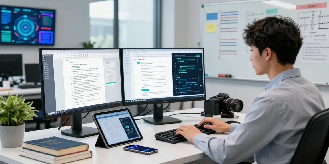 Detect fake pdf technology analysis with AI in a modern workspace