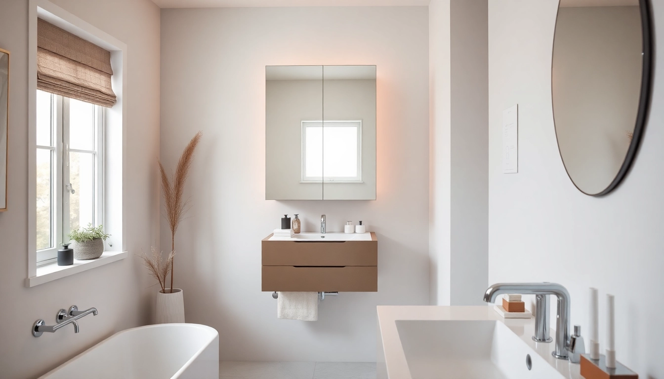 Erleben Sie den modernen sonni Spiegelschrank mit stilvollem Design und LED-Beleuchtung.