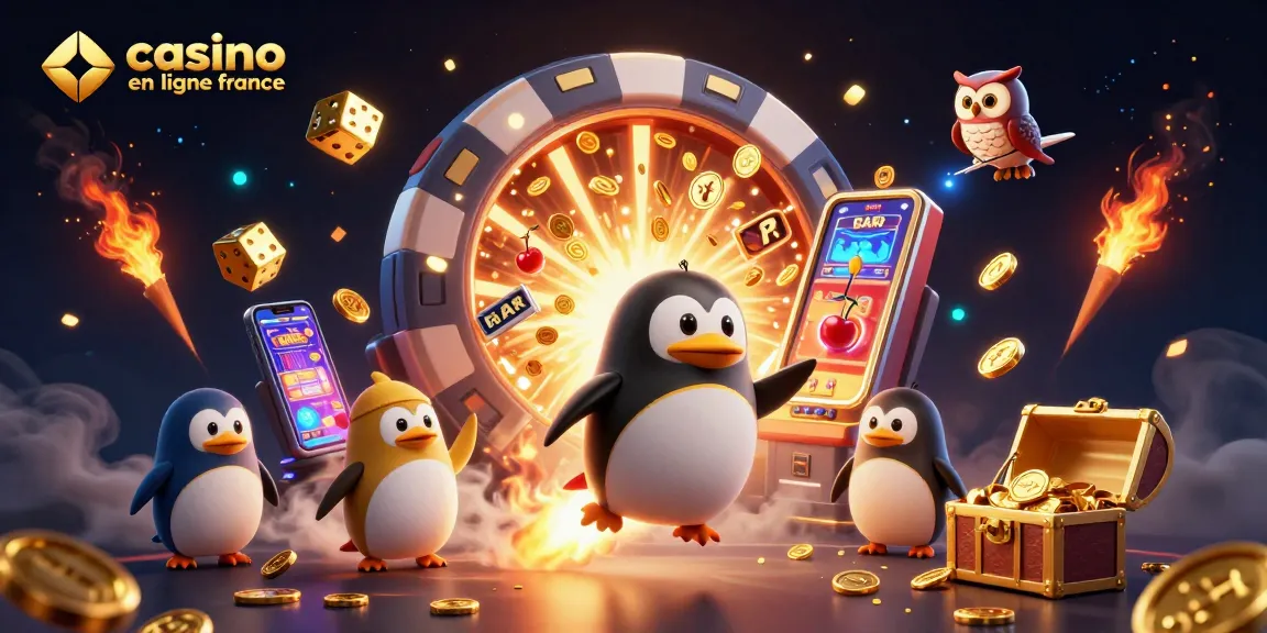 Casino en ligne France: lancement d'un pingouin doré vers une station spatiale de casino