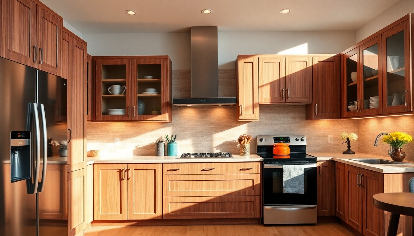 Refaced cabinets showcasing stunning Cabinet Refacing Clearwater FL in a stylish kitchen.