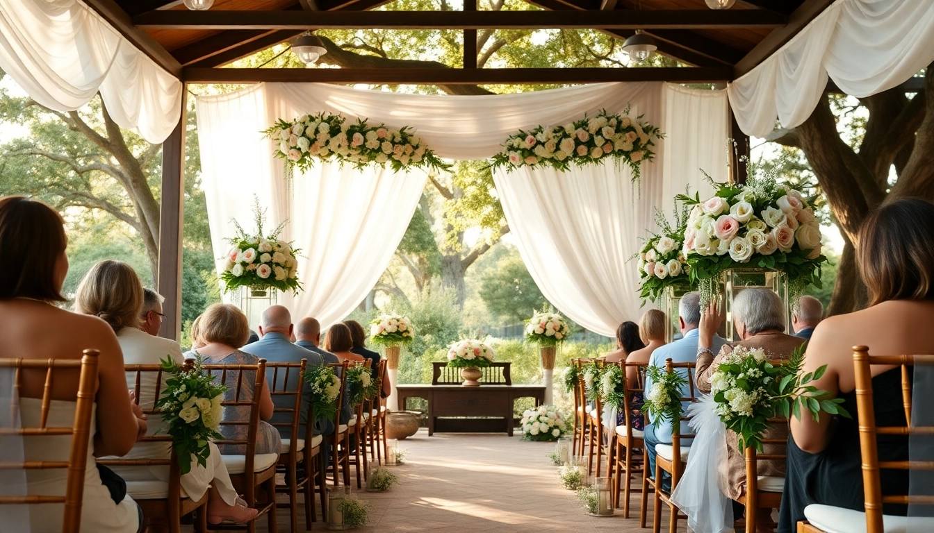 Charming Jacksonville Wedding Venue with elegant floral setup for a magical ceremony.