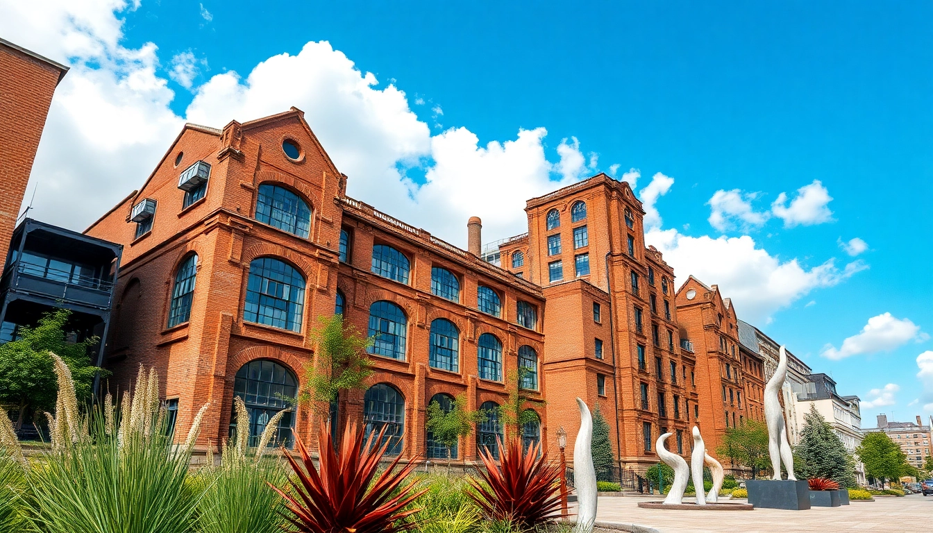 Visual representation of Old Knows Factory highlighting its unique architecture and urban surroundings.
