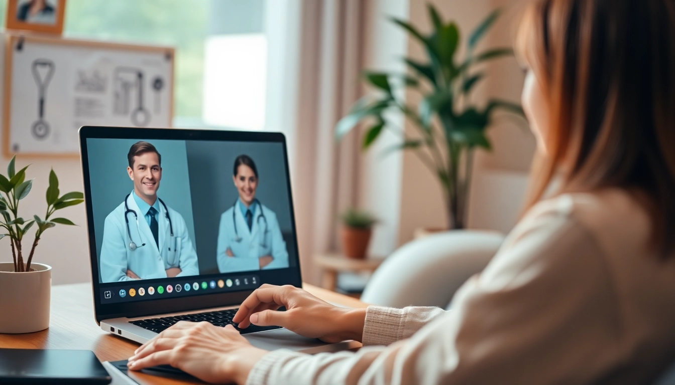 Message a doctor online 24/7 with virtual healthcare consultation featuring a doctor.