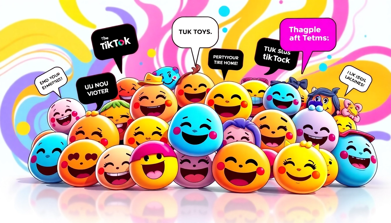 Engaging display of tiktok emojis showcases creative designs for social media use.