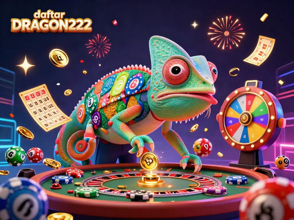 Engage with the exciting gameplay at daftar DRAGON222 featuring colorful dynamic elements in a vibrant casino setting.