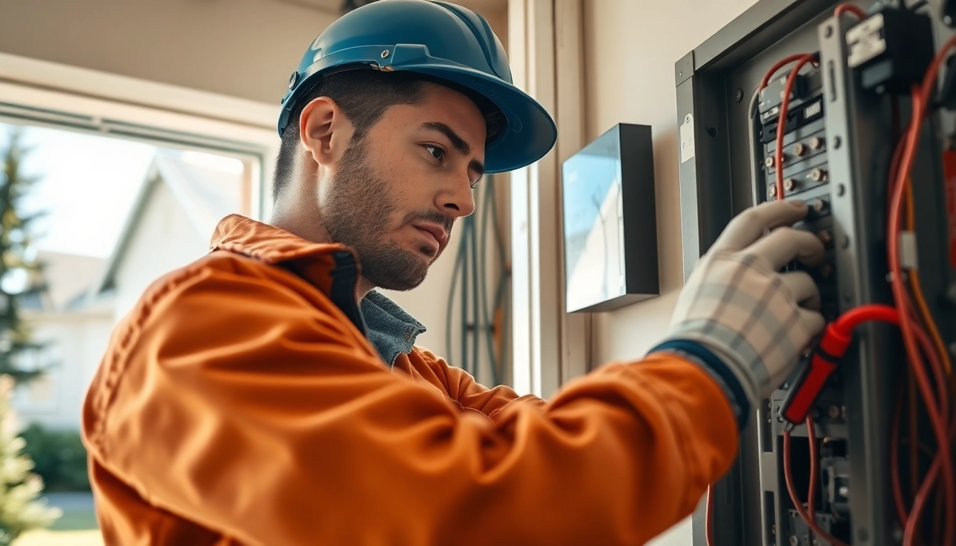 Skilled professional providing Edmonton electrical services with expertise.