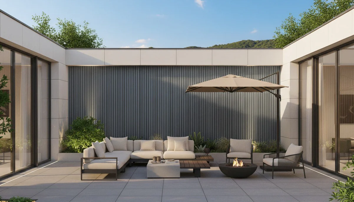 Exterior Slat Wall Panels (composite) for Sleek Outdoor Aesthetics