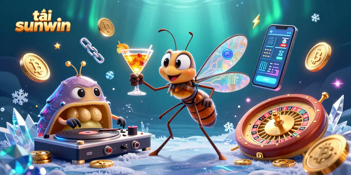 Plunge into excitement with tải sunwin as vibrant characters celebrate casino gaming through rich illustration.