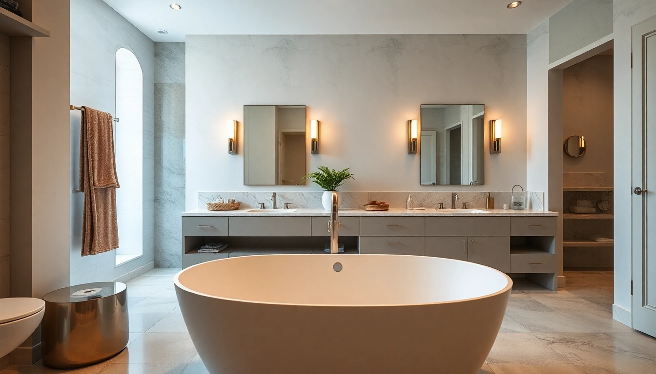 Transform your space with stunning bathroom renovations near me, showcasing modern design and elegant fixtures.