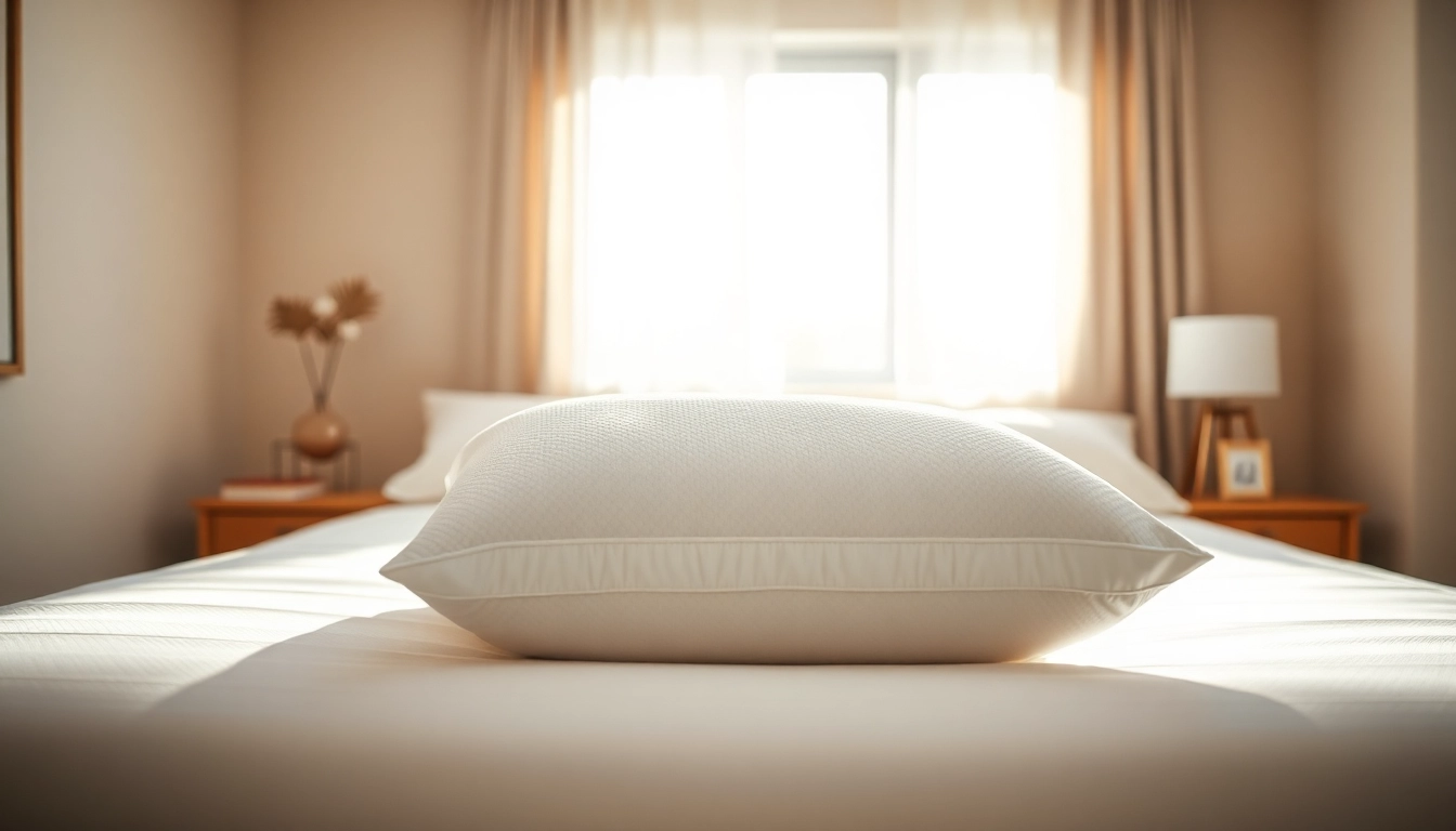 Enhance your sleep with the Tempur-Pedic Breeze pillow showcasing its luxurious comfort and design.