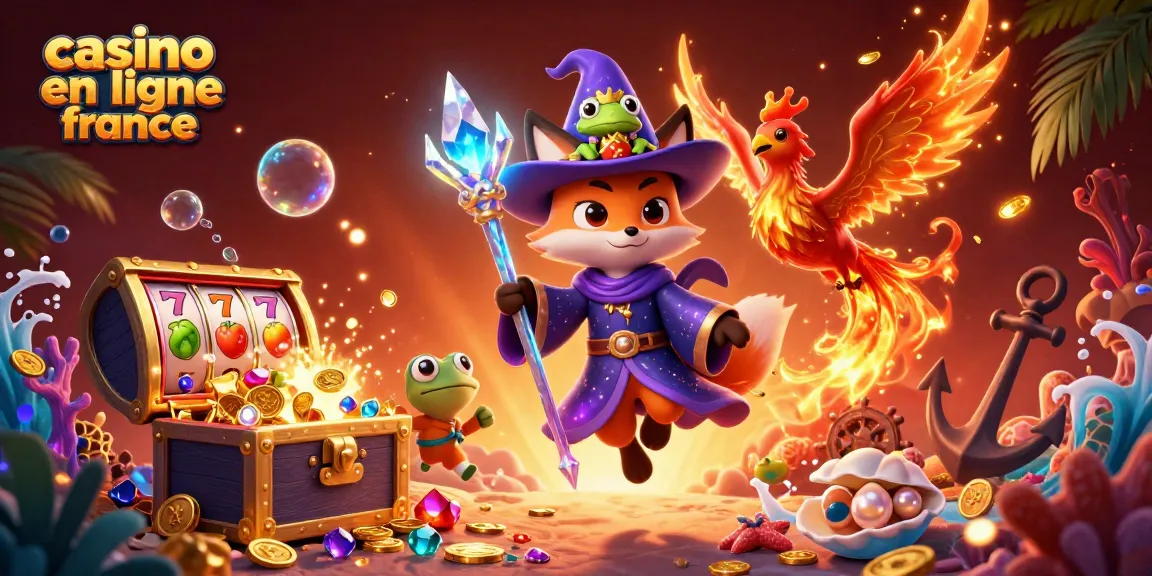 Plongez dans l'univers du casino en ligne France avec cette illustration captivante de jeu et magie.