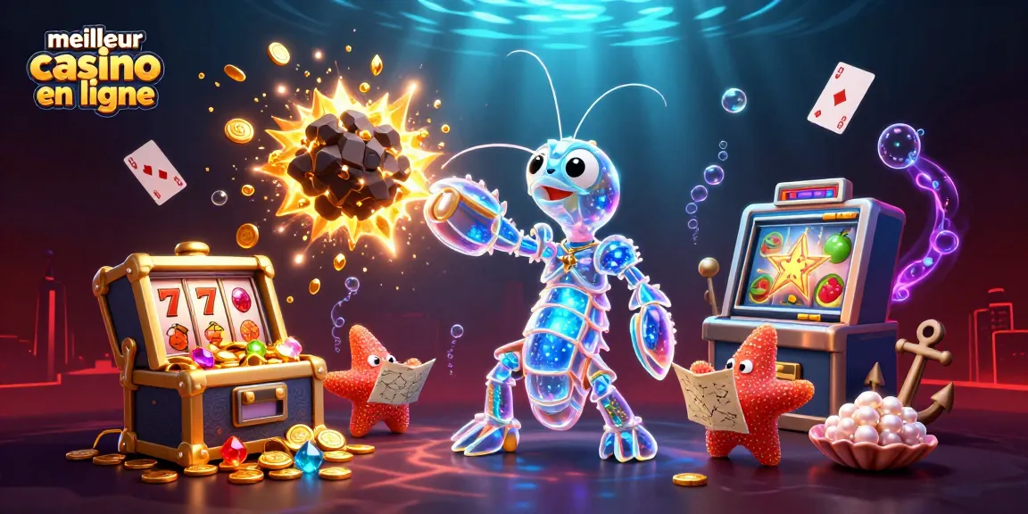 Gagnez avec le meilleur casino en ligne dans une scène de jeu palpitante et colorée.