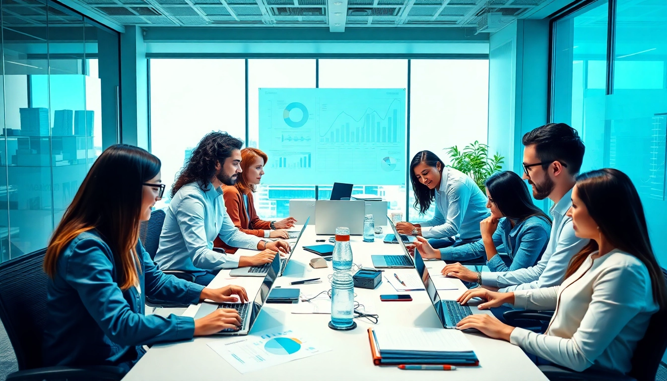 Streamlined payment collection process highlighted by a professional team in a modern office.