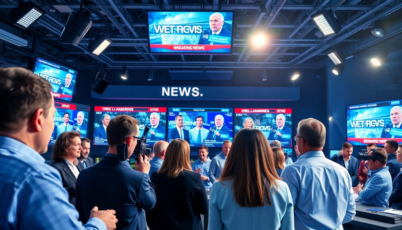 Capturing the energy of breaking News in a dynamic newsroom environment.