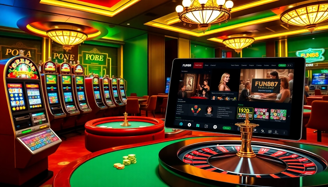 Experience thrilling action at https://fun88thailand.com/ with players engaging in exciting casino games.