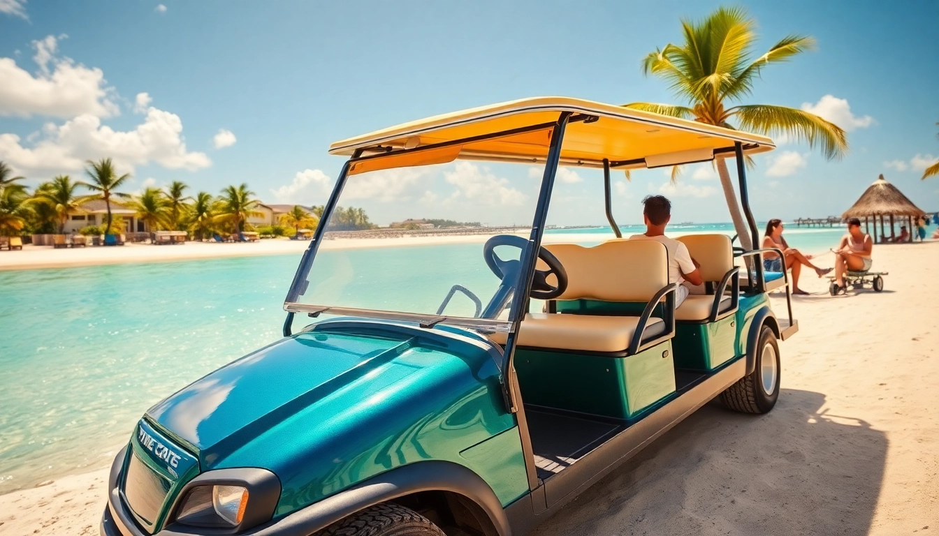 Renting a golf cart in San Pedro Belize showcases convenience and fun.