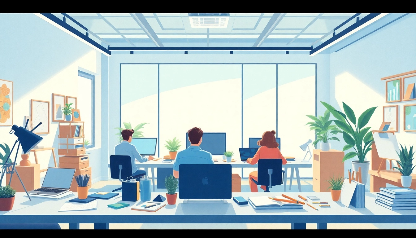 Animation Agency creating stunning visual concepts in a modern studio setting.