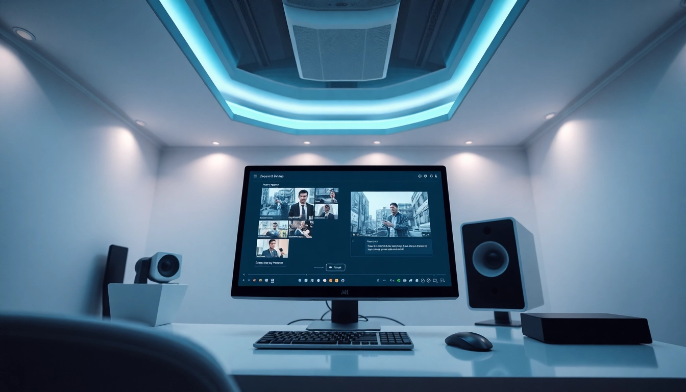 Transform video to prompt with AI technology in a modern workspace.