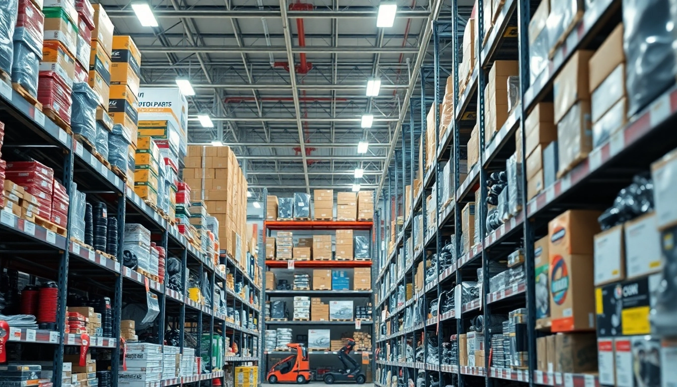 Explore OEM automotive parts at https://factoryoemsupply.com/ showcasing an organized, bright warehouse environment.