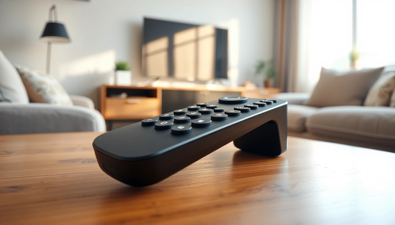 Die Samsung One Remote universal original zeigt ihre Benutzerfreundlichkeit im modernen Wohnzimmer.