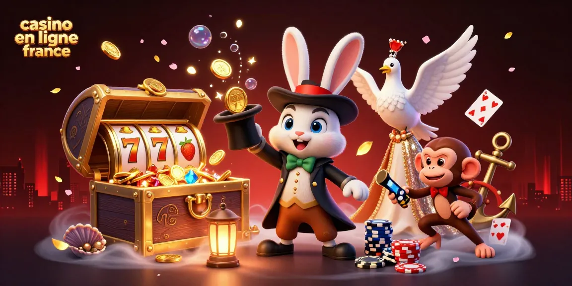 Illuminez votre expérience avec le casino en ligne France, où un lapin magique révèle des pièces d'or.