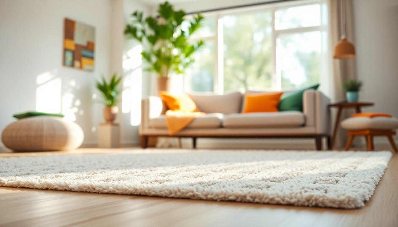 Discover a stylish living room featuring cozy washable rugs that enhance comfort and aesthetic appeal.