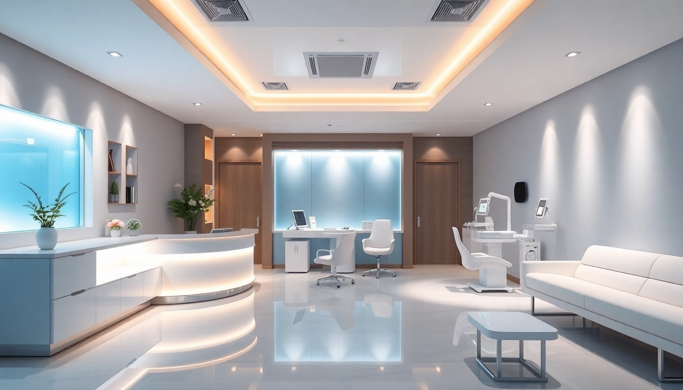 Kirkegaard Aesthetics: Aesthetic surgery clinic interior promoting a serene patient experience.
