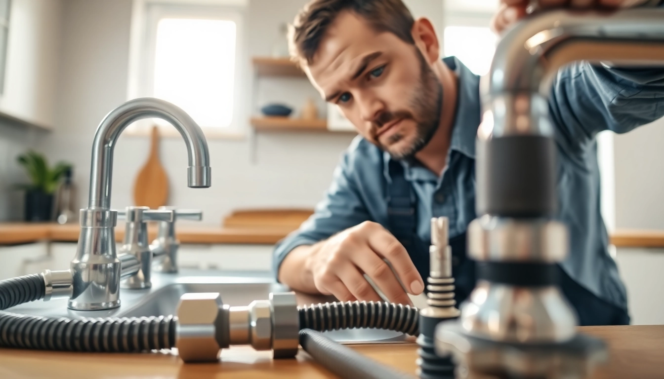 Experienced plumbers bristol member fixing a sink, showcasing expertise and quality tools.