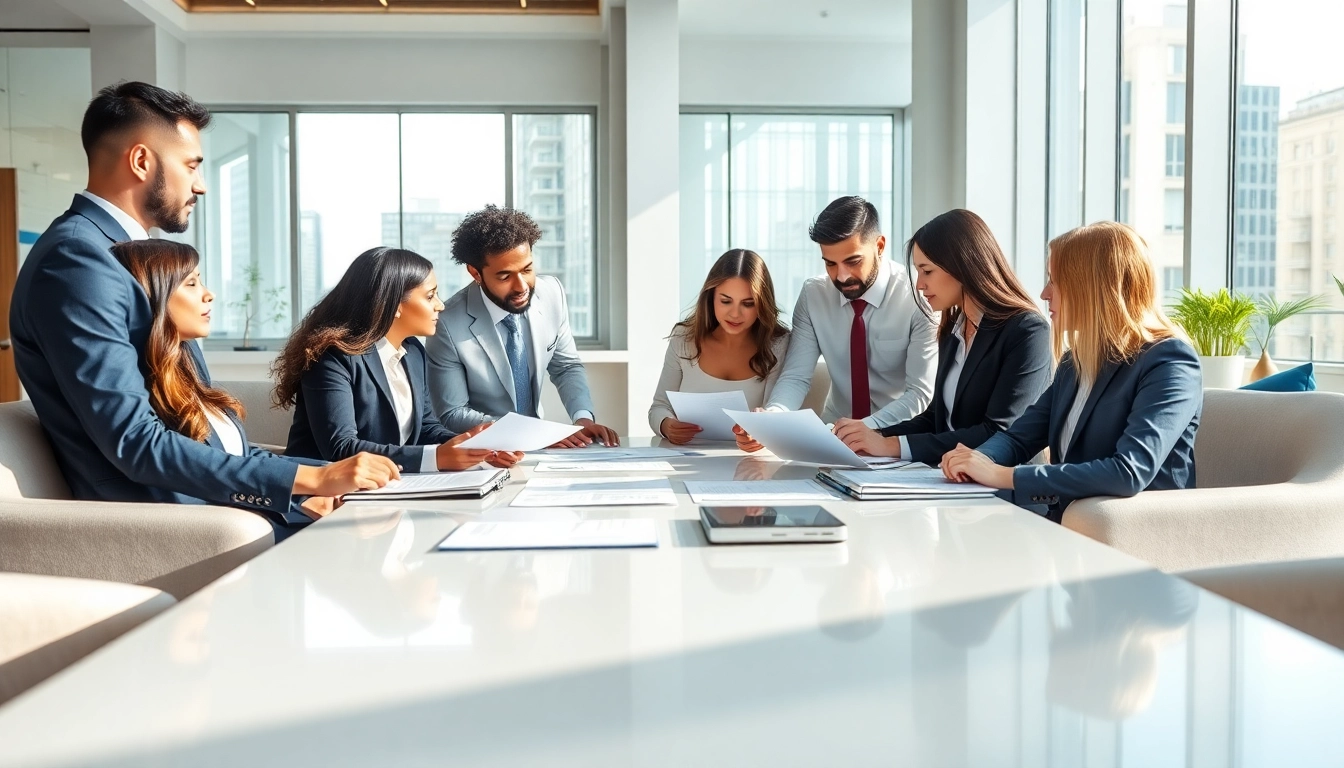 Highlighting teamwork at https://www.turnpikelaw.com with legal professionals collaborating in a bright office.
