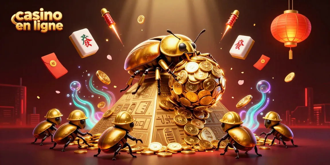 Visualisez le monde captivant des jeux de casino en ligne avec une scène animée pleine d'énergie.