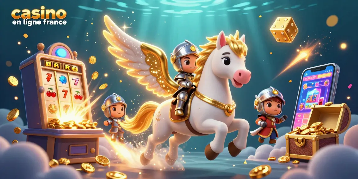 Profitez du monde des jeux avec des symboles de casino en ligne France animés et colorés.