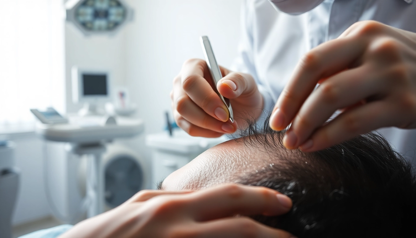 Experience hair transplant turkey with a skilled surgeon in a modern clinic setting.