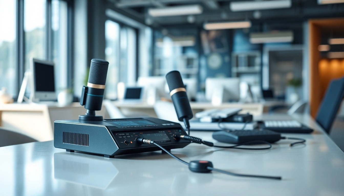 Utilizing call recording technology in a high-tech office to enhance communication.