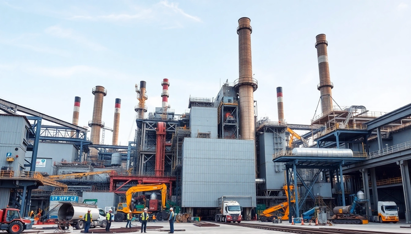 Workers operating modern steel mill equipment in a vibrant industrial setting.