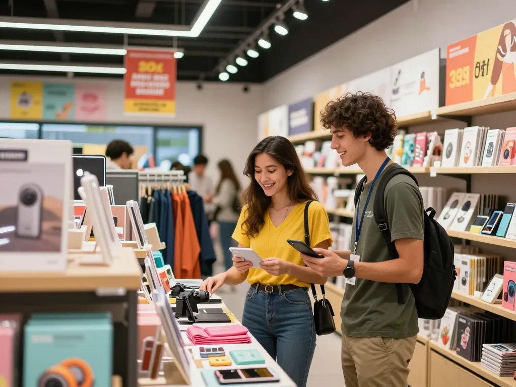 Inviting shopping scene at https://hubet88.icu/ showcasing vibrant products and friendly customer service.